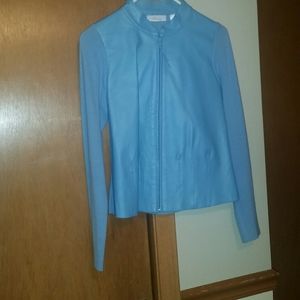 JH Collectibles Leather Knit Jacket